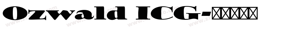 Ozwald ICG字体转换